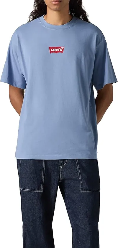 Levi's Camiseta de Manga Corta para Hombre, Badge BW Logo Cliff