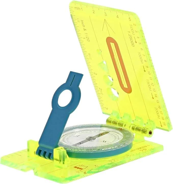 Brújula Lensatic UST Hi Vis de Alta Visibilidad para Exteriores