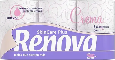 RENOVA Skin Care Plus Papel Higiénico Decorado Perfumado