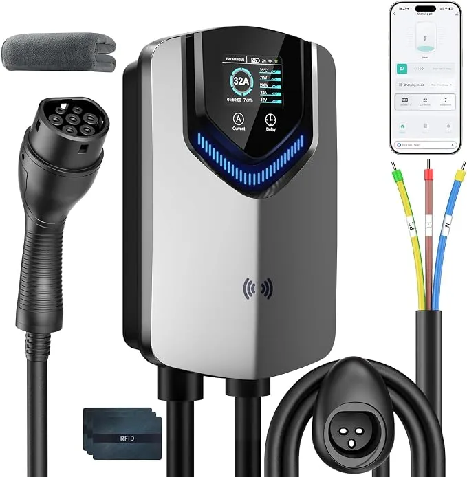 WityCharge Wallbox 7.4 kW Monofásico con App y Cable Tipo 2 de 8M