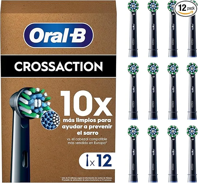 Oral-B Pro CrossAction Cabezales de Recambio Originales, Pack 12