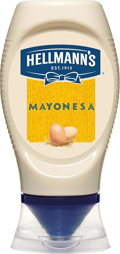 Mayonesa Hellmann's Bote Dispensador 250ml con Huevos de Corral
