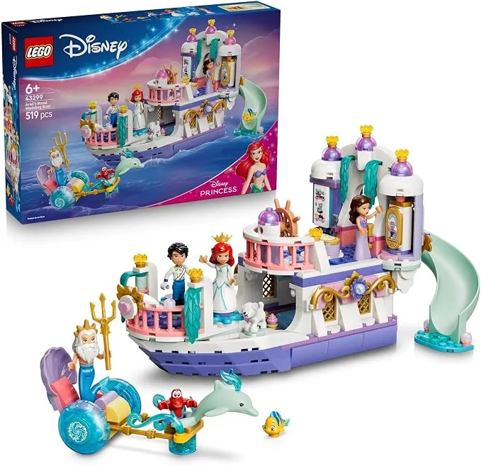 LEGO Barco de la Boda Real de Ariel - La Sirenita con 7 Figuras