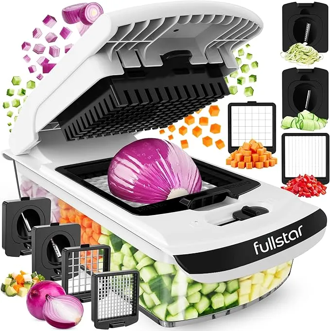 Cortador Fullstar Pro Original - Utensilio de Cocina Versátil con 4 Cuchillas