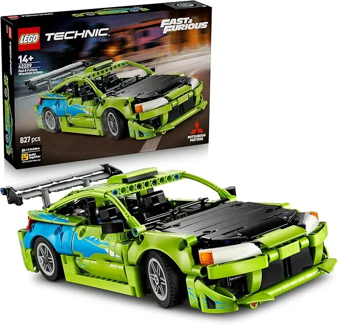 LEGO Technic Coche Mitsubishi Eclipse Fast and Furious - Kit de Construcción STEM Coleccionable (42229)