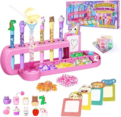 Yellcetoy Fabrica de Boligrafos con 70+ Accesorios, Kit Manualidades para Niñas 6-12 Años