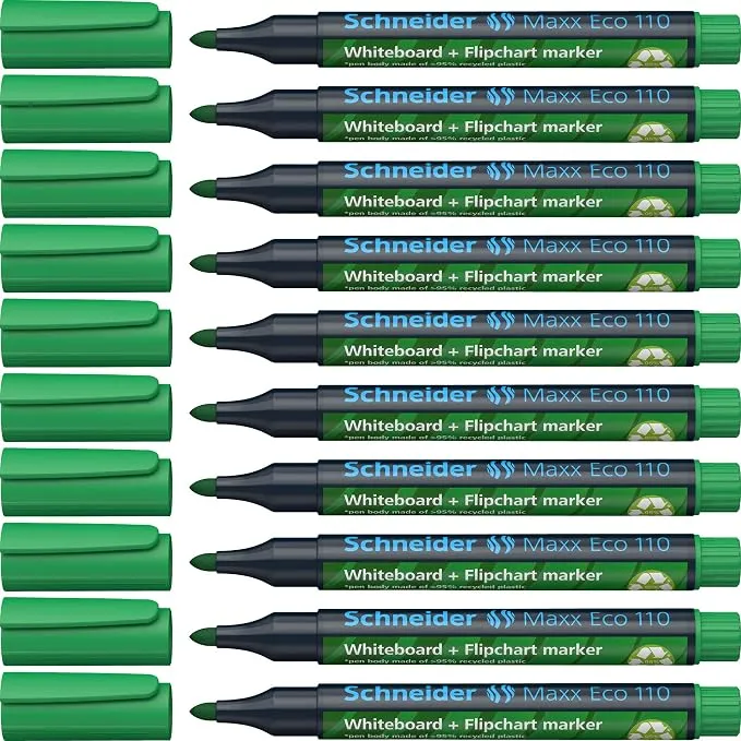 Pack 10 Rotuladores Pizarra Schneider Maxx Eco
