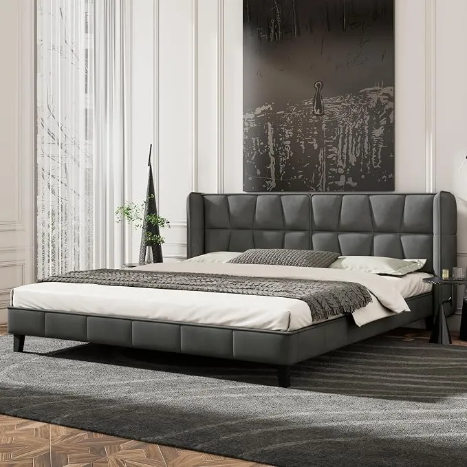 Cama Juvenil Terciopelo 180x200cm con Somier y Cabecero