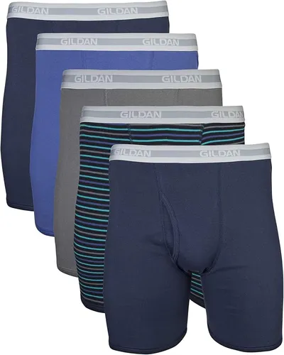 Gildan Calzoncillos Tipo bóxer de Pierna Regular para Hombre, Paquete múltiple (Paquete de 5)