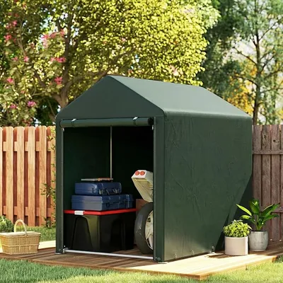 Outsunny Carpa de Jardín Exterior 2 Habitaciones Impermeable Anti-UV