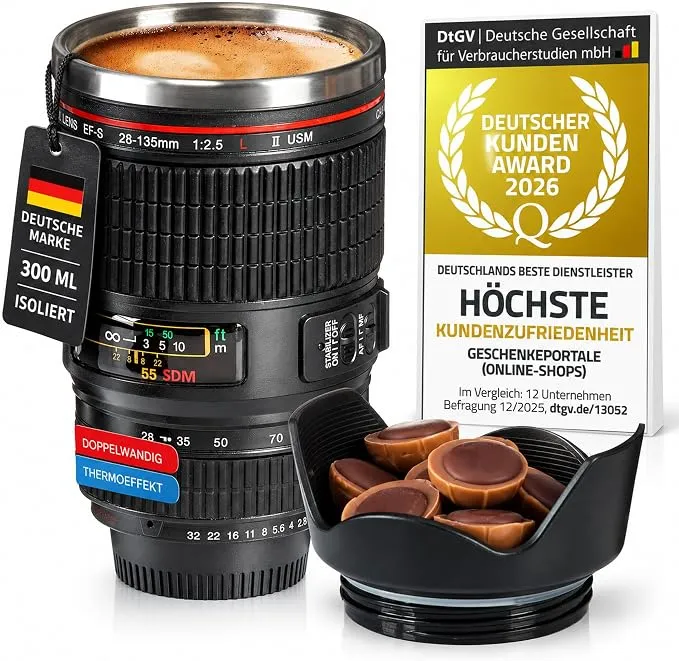 Taza térmica de acero inoxidable 300 ml con tapa hermética
