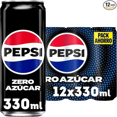 Refresco de cola Pepsi Zero pack 12 latas