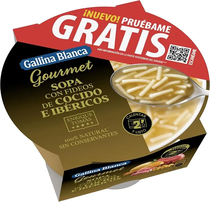 Gallina Blanca Gourmet Sopa Cocido e Ibéricos - 2 Minutos