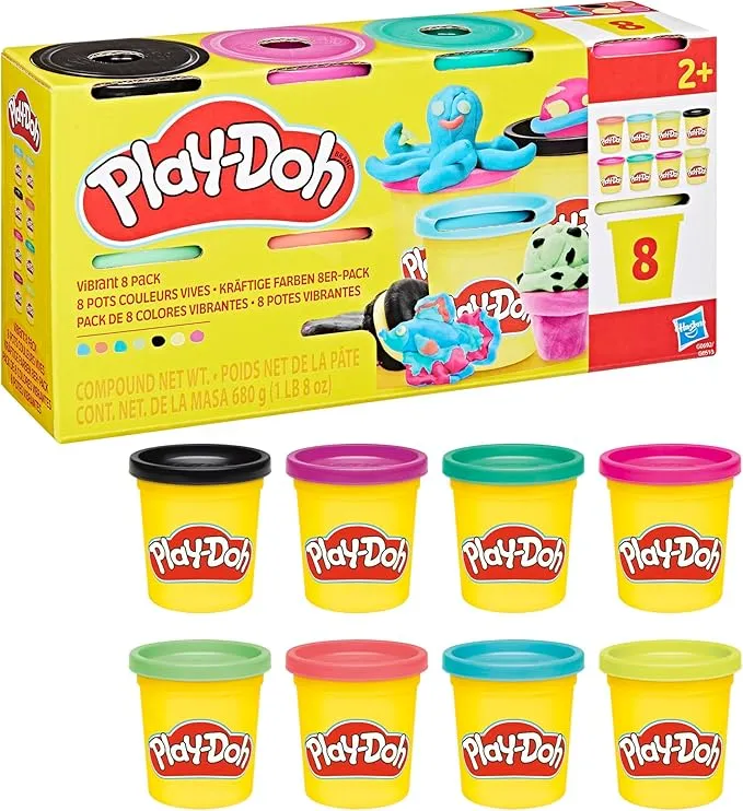 Play-Doh Pack de 8 Colores Vibrantes