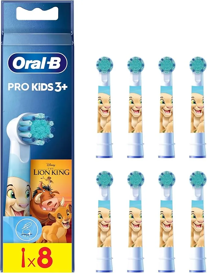 Oral-B Kids Cabezales De Recambio Con Los Personajes De El Rey León de Disney, Pack De 8 Unidades
