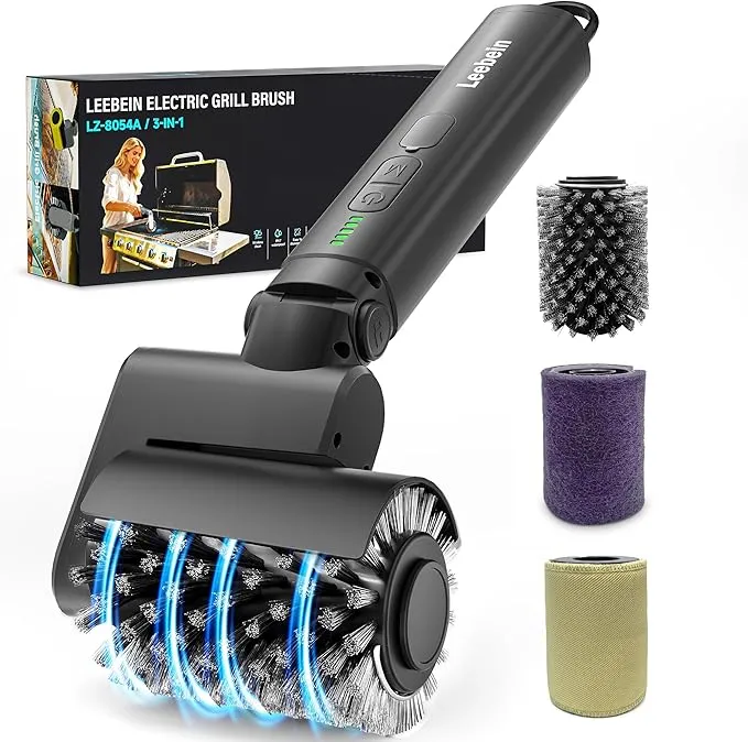 Leebein Cepillo Eléctrico para Barbacoa y Limpieza Hogar