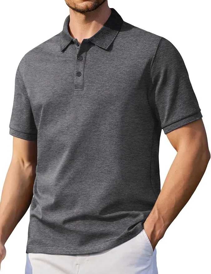 Polo COOFANDY de Algodón Básico para Hombre