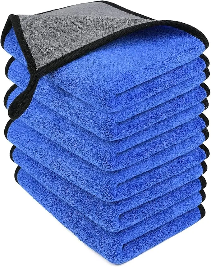 Pack 6 Toallas Microfibra URAQT Súper Absorbentes y sin Pelusas