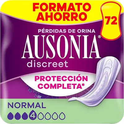 Ausonia Discreet Compresas Normal, Pack de 72
