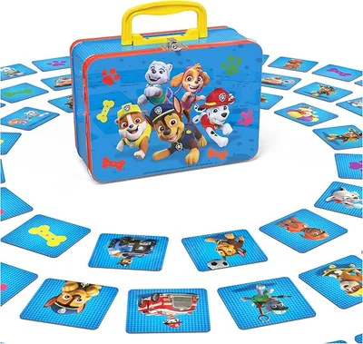 Juego de memoria Patrulla Canina con maletín metálico