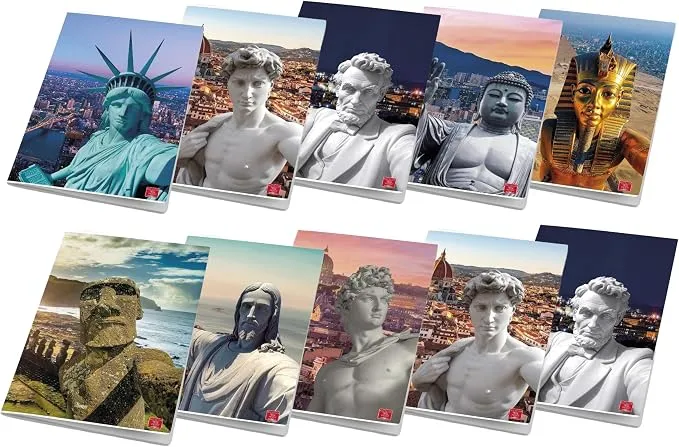 Pigna 10 Cuadernos Maxi A4 CITY TAKE A SELFIE 80 Páginas Rayados