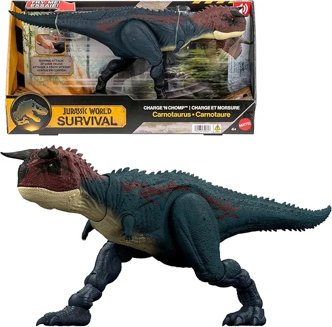 Figura Mattel Jurassic World Charge N Chomp Carnotaurus