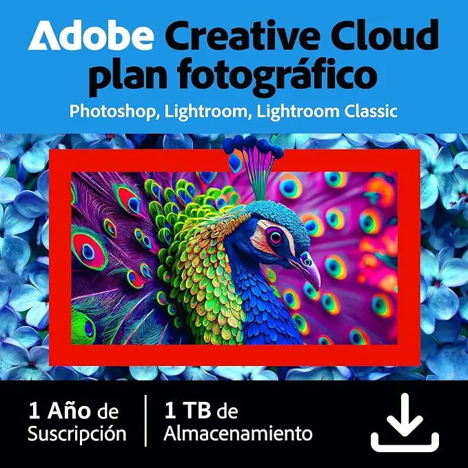 Adobe Creative Cloud Photography Plan con 1TB - 1 Año (PC/Mac)