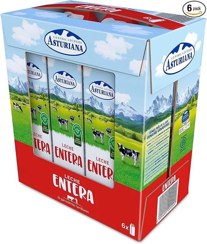 Leche Entera Central Lechera Asturiana Pack 6L