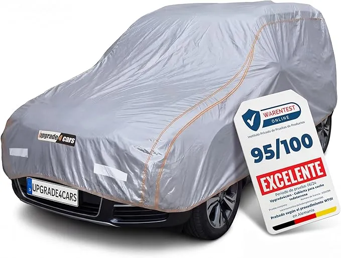 Upgrade4cars Funda Exterior Coche Impermeable Versión 2026 para Todas las Estaciones