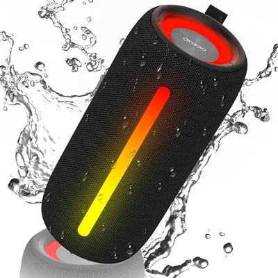Altavoz Portátil con Luces y Regalo de Auriculares Bluetooth