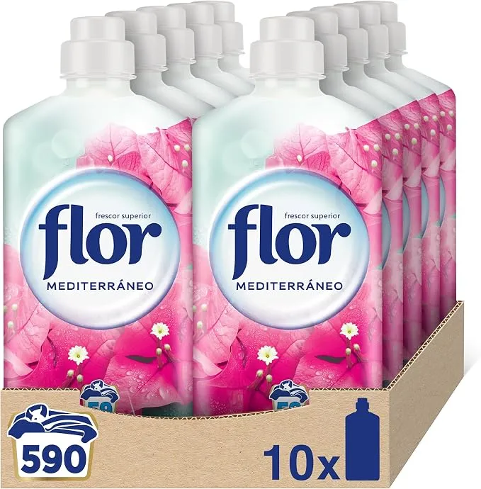 Flor Suavizante Ropa Concentrado Mediterráneo - Pack 10 (590 Dosis)
