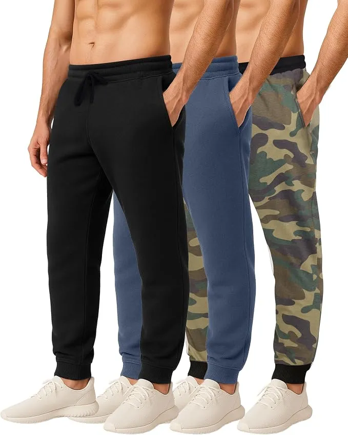 Lote de 3 Pantalones Deportivos Real Essentials Tapered para Hombre