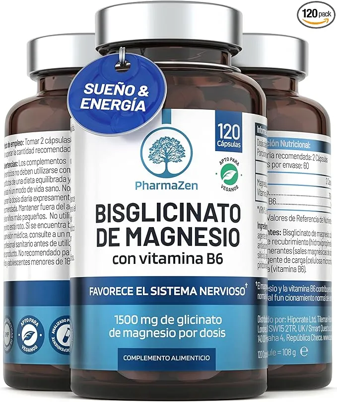 Bisglicinato Magnesio 120 cápsulas