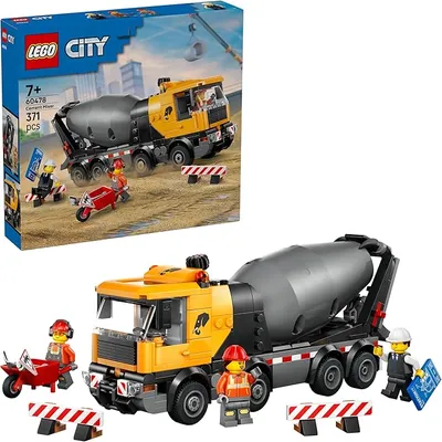 LEGO City Camión Hormigonera 60478 - Divertido Juguete de Construcción con Minifiguras
