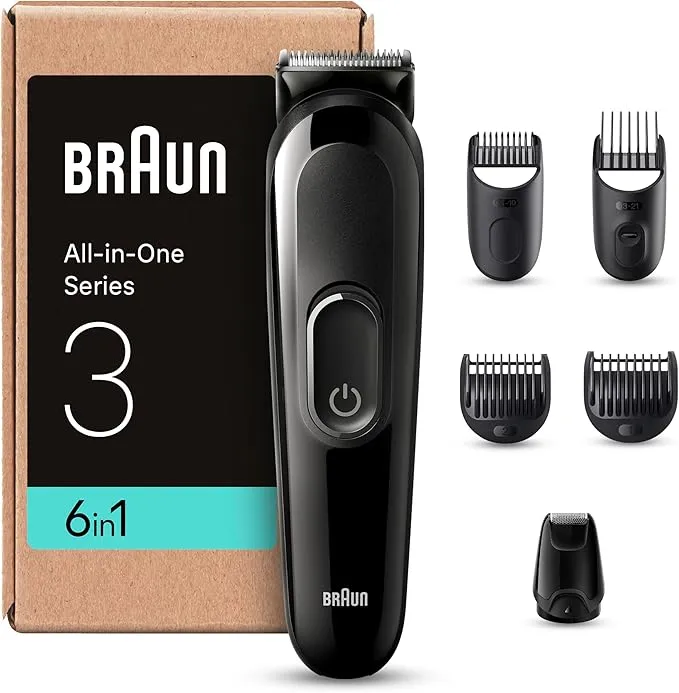 Braun Recortadora Todo en Uno Series 3 MGK3420 - Negra