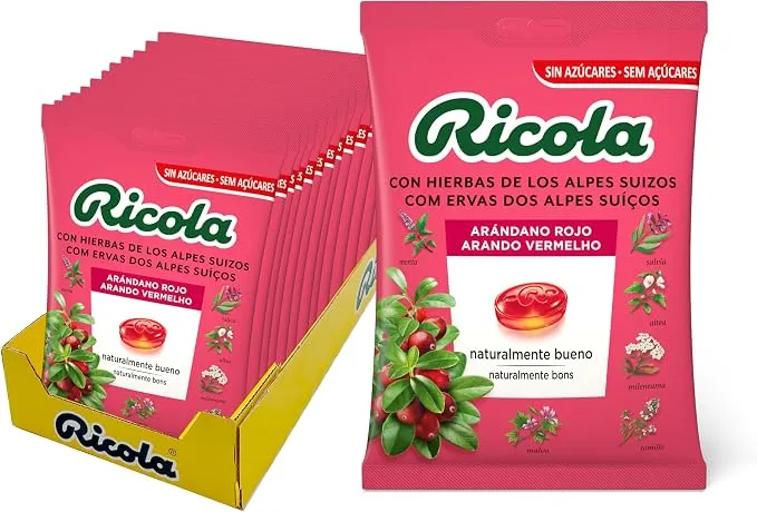 Ricola Caramelo de Arándano Pack Ahorro 12 Unidades