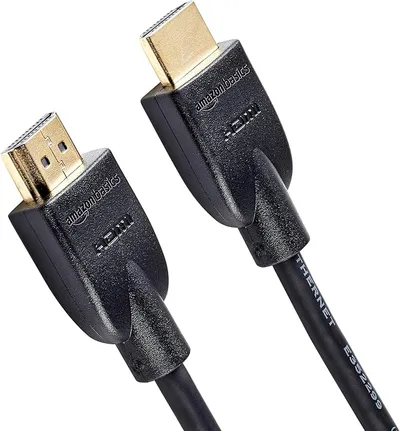 Amazon Basics Cable HDMI 4K de 1.8 m Alta Velocidad 18 Gbps con Ethernet