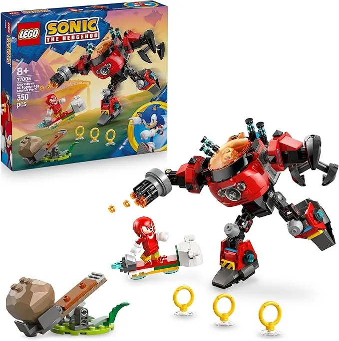 LEGO Sonic The Hedgehog Knuckles vs. Dr. Eggman Egg Crusher Mech Toy