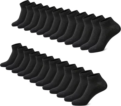FALARY Calcetines Tobilleros Hombre 12Pares