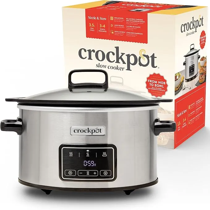 Crock-Pot Sizzle & Stew CSC111X 3,5 L Olla de cocción lenta