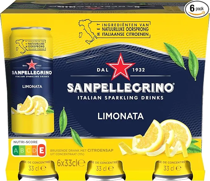 San Pellegrino Agua con Gas Limón 6 x 33cl