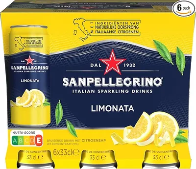 San Pellegrino Agua con Gas Limón 6 x 33cl