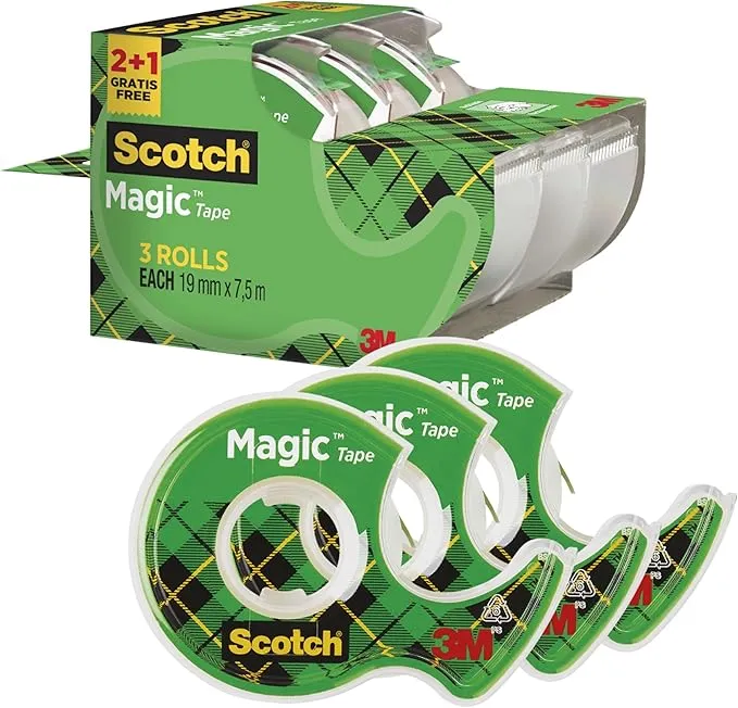 Cinta Scotch Magic Invisible para Reparar y Sellar