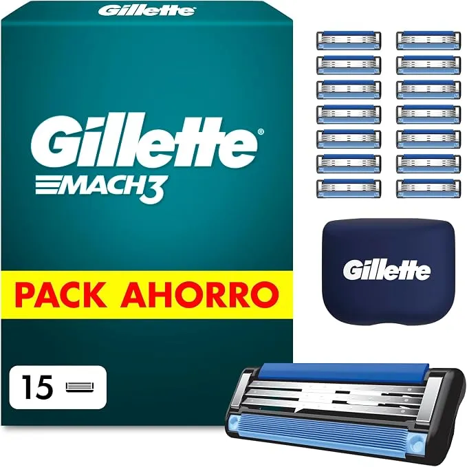Gillette Mach3 Base Pack de 15 Recambios