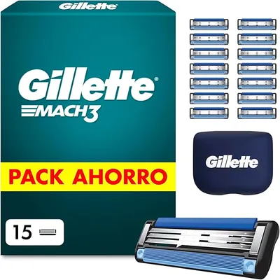 Gillette Mach3 Base Pack de 15 Recambios