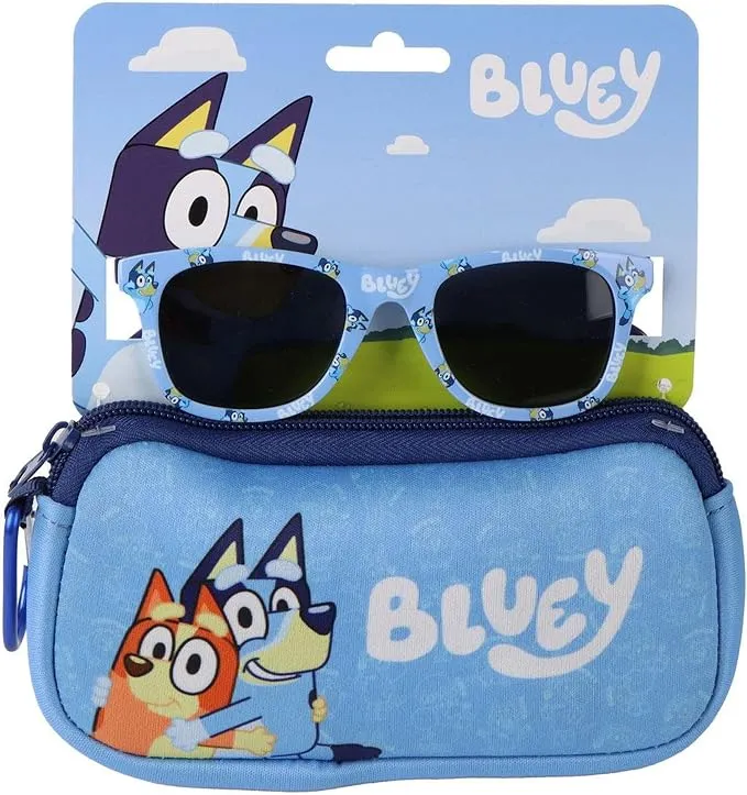 Gafas de Sol Infantiles Bluey con Funda