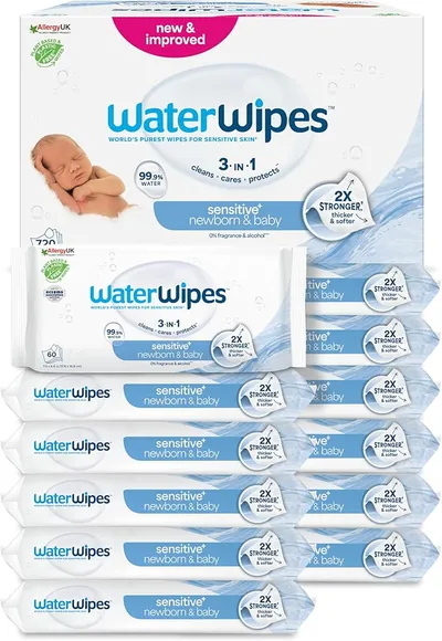 WaterWipes Sensitive+ Newborn & Baby Wipes
