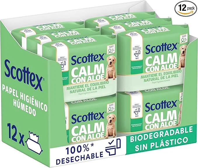 Papel Higiénico Scottex Aloe Vera con Prebióticos - Pack Económico