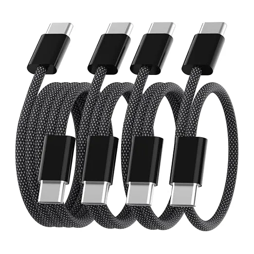 Anysea Lote 4 Cables USB C a USB C Carga Rápida 60W 2M+1M+1M+0.5M