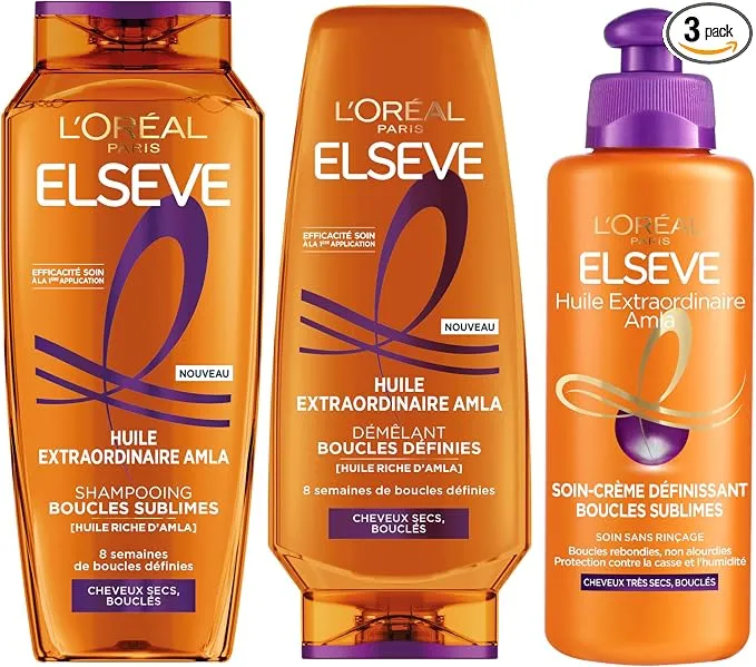 L'Oréal Paris Pack Rizos Nutridos con Aceite de Amla para Cabello Seco